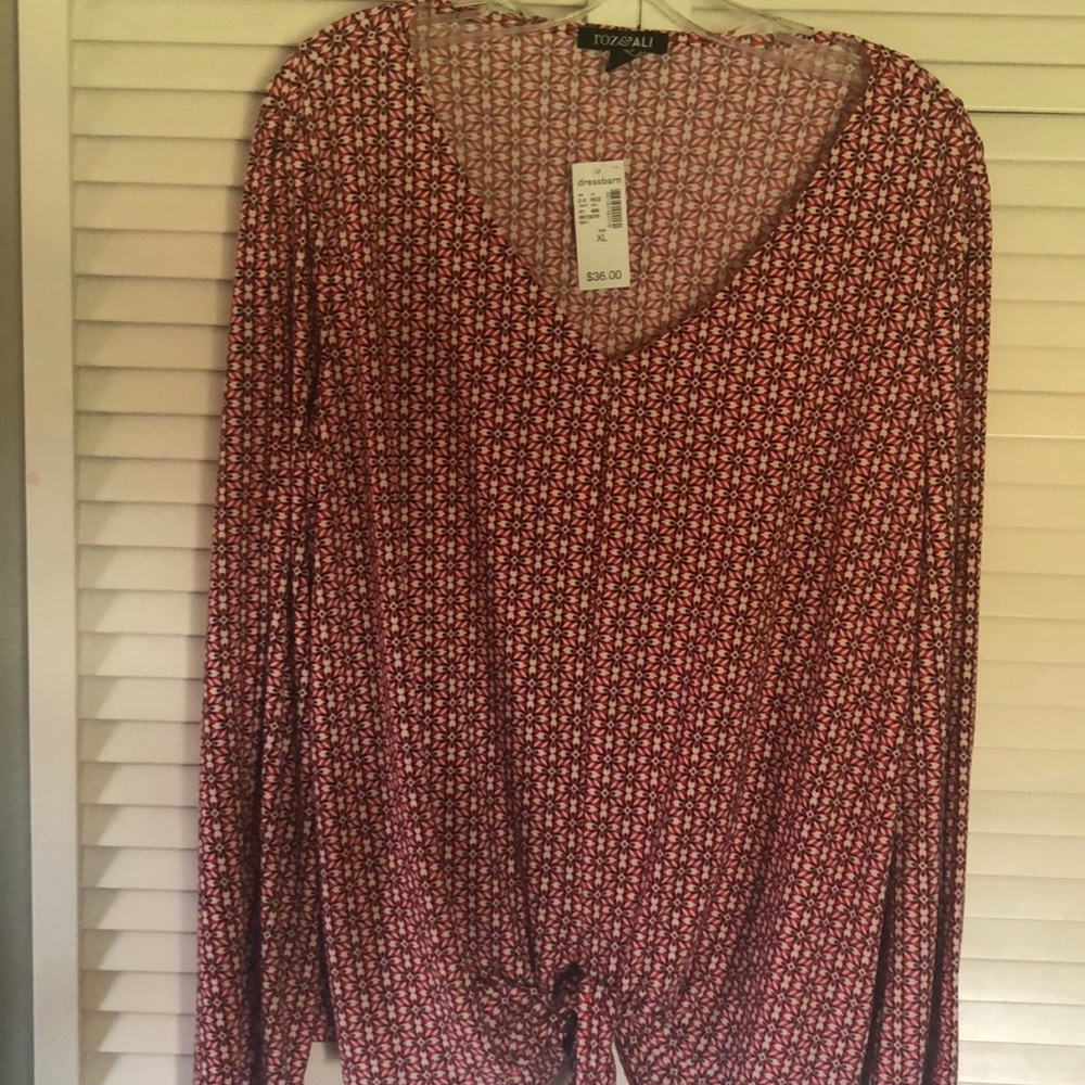 NWT Dress Barn multi color blouse